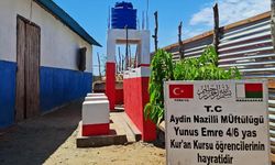 Nazillili minikler adına Afrika'da su kuyusu açıldı