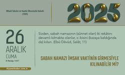 Sabah Namazı İmsak Vaktinin Girmesiyle Kılınabilir mi?