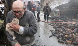 Bolu'da evinde çıkan yangından kedisiyle kurtulan "Ali Dede" vefat etti
