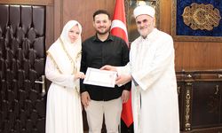 Alman kadın Amasya'da Müslüman oldu