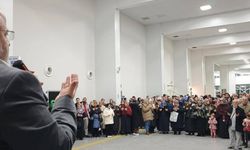 Çorum'da 255 umreci dualarla yola çıktı