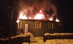 Kars'ta imamın evinde çıkan yangın söndürüldü