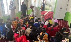 Kahta'da anaokulu öğrencileri camide buluştu
