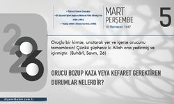 Orucu Bozup Kaza Veya Kefaret Gerektiren Durumlar Nelerdir?