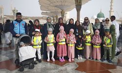 Çerkeşli minikler aileleriyle umre heyecanı yaşadı