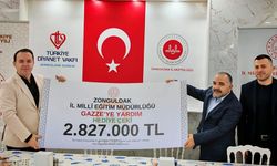 Zonguldak'ta Çedesli gençlerden Gazze'ye büyük destek