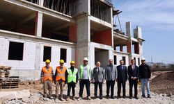 Vali Varol, müftülük inşaatında incelemelerde bulundu