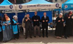 Çorum'da evlenecek gençler için "Hayır Çarşısı" kuruldu
