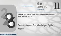 Cemaatle Namaza Sonradan Yetişen Kişi Ne Yapar?
