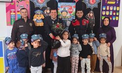 Fethiye'de minikler, polis abileriyle buluştu