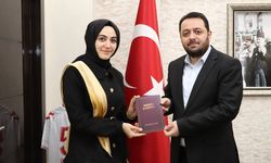 Genç yazardan müftülüğe ziyaret