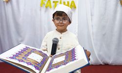 Minikler Fatiha'yı güzel okumak için yarıştı