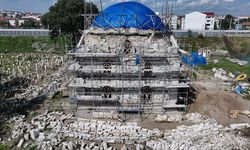 Evliya Kasımpaşa Camii'nde çalışmalar sürüyor