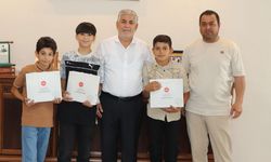 Müftü Bingöl, dürüst çocukları ağırladı
