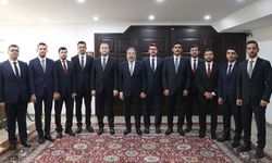 Başkan Arpaguş, göreve başlayan müfettiş yardımcılarını kabul etti