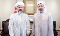 Diyanet İşleri Başkanı Arpaguş, Kazakistan Müslümanları Dini İdaresi Başkanı Taganuly’yi kabul etti