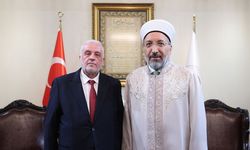 Diyanet İşleri Başkanı Prof. Dr. Arpaguş, Suriye Vakıflar Bakanı Şukri’yi kabul etti
