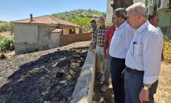Müftü Yaşar, yangından etkilenen bölgeleri ziyaret etti
