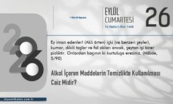 Alkol İçeren Maddelerin Temizlikte Kullanılması Caiz Midir?