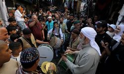 Nablus sokaklarında Mevlit Nebi sevinci