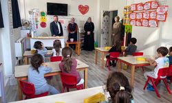 Müftü Okuş minik öğrencilerle bir araya geldi