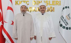 Diyanet İşleri Başkanı Arpaguş, KKTC Din İşleri Başkanı Moral’ı ziyaret etti