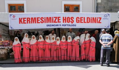 Erzincan'da Kur'an Kursları Yararına Kermes Düzenlendi