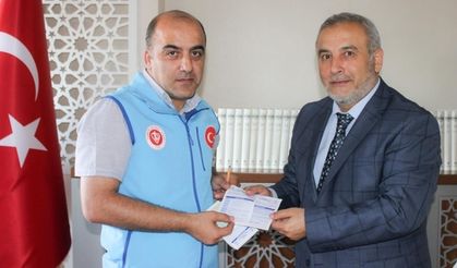 Müftü Mehmet Emin Çetin’den TDV’ye Kurban Bağışı