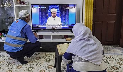 Ev ev dolaşıp mukabele saati hakkında vatandaşa bilgi verdiler