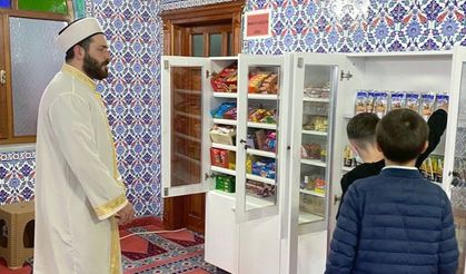 Çiftlikköy'de 'cami çocuk market' açıldı