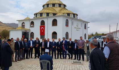 Maden Kartaldere Köyü Camii dualarla açıldı