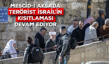 Mescid-i Aksa'da İsrail kısıtlaması devam ediyor