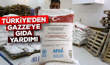 Türkiye'den Gazze'ye gıda yardımı