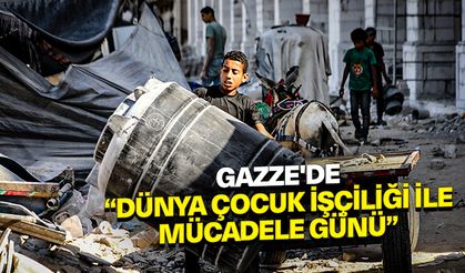 Gazze'de “Dünya Çocuk İşçiliği ile Mücadele Günü”