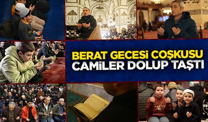 Berat Gecesi Coşkusu: Camiler Dolup Taştı