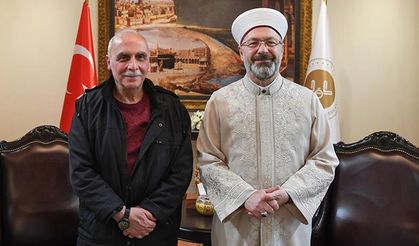 Erbaş, iyilik ödülüne layık görülen Suriyeli pilot Tatari’yi kabul etti