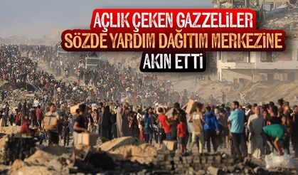 Gazzeliler sözde yardım dağıtım merkezine akın etti