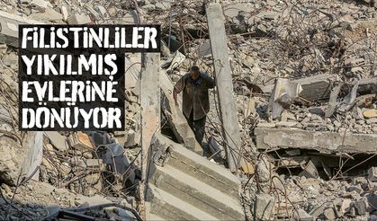 Filistinliler yıkılmış evlerine dönüyor