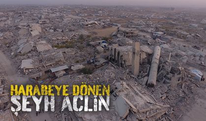 İşgalcilerin Gazze’nin batısındaki Şeyh Aclin Mahallesi'nde bıraktığı yıkım