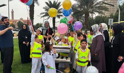 Minik umreciler Mekke'de buluştu