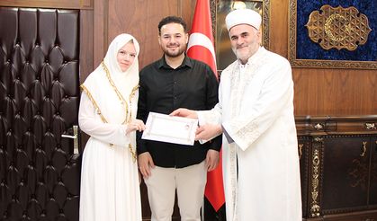 Alman kadın Amasya'da Müslüman oldu