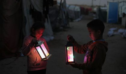 Filistin'deki çadırlarda ramazan heyecanı