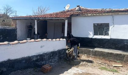 Keskin'de gönüllü gençler, ihtiyaç sahiplerinin evlerini yeniliyor