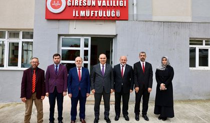 Giresun Valisi Koç'tan Müftülüğe ziyaret