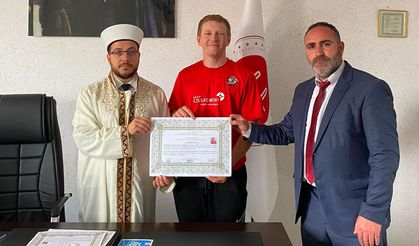 Alman genç, Beylikova'da Müslüman oldu