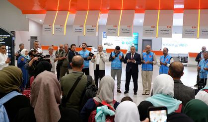 KKTC’deki hacı adayları dualarla uğurlandı