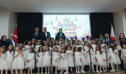 Tokat'ta minikler sahne aldı
