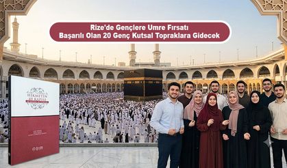Rize'de gençler umreye gönderilecek