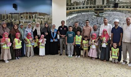 Bartınlı minik umreciler Mekke'de buluştu