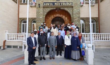 Afrikalı mühtediler Konya'da ağırlandı